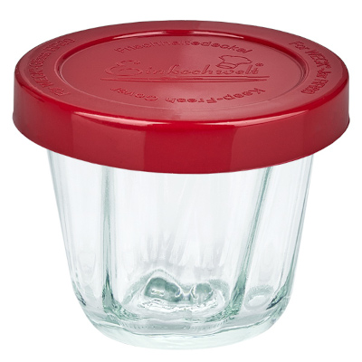 WECK Glas mit rotem Silikondeckel ? Restek&uuml;che nachhaltig aufbewahren