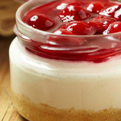 High Protein Käsekuchen im Twist-Off Glas