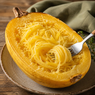 Spaghettikürbis gekocht